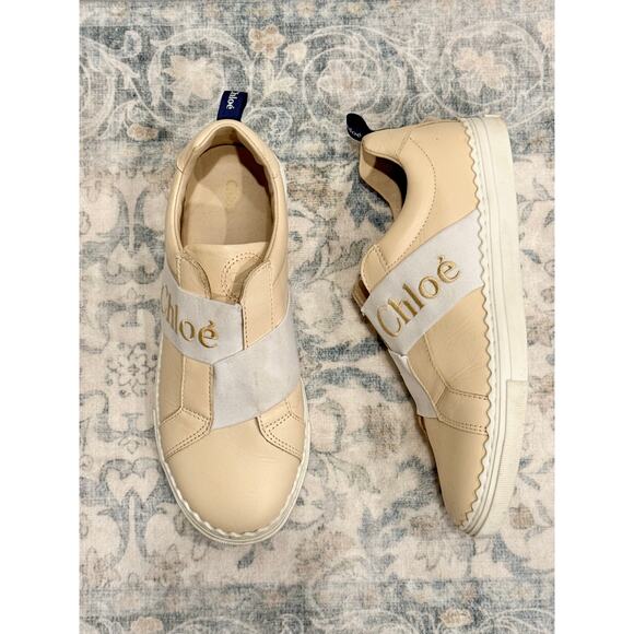 Chloe’ Lauren Slip-on Sneakers in Light Pink - Picture 1 of 9